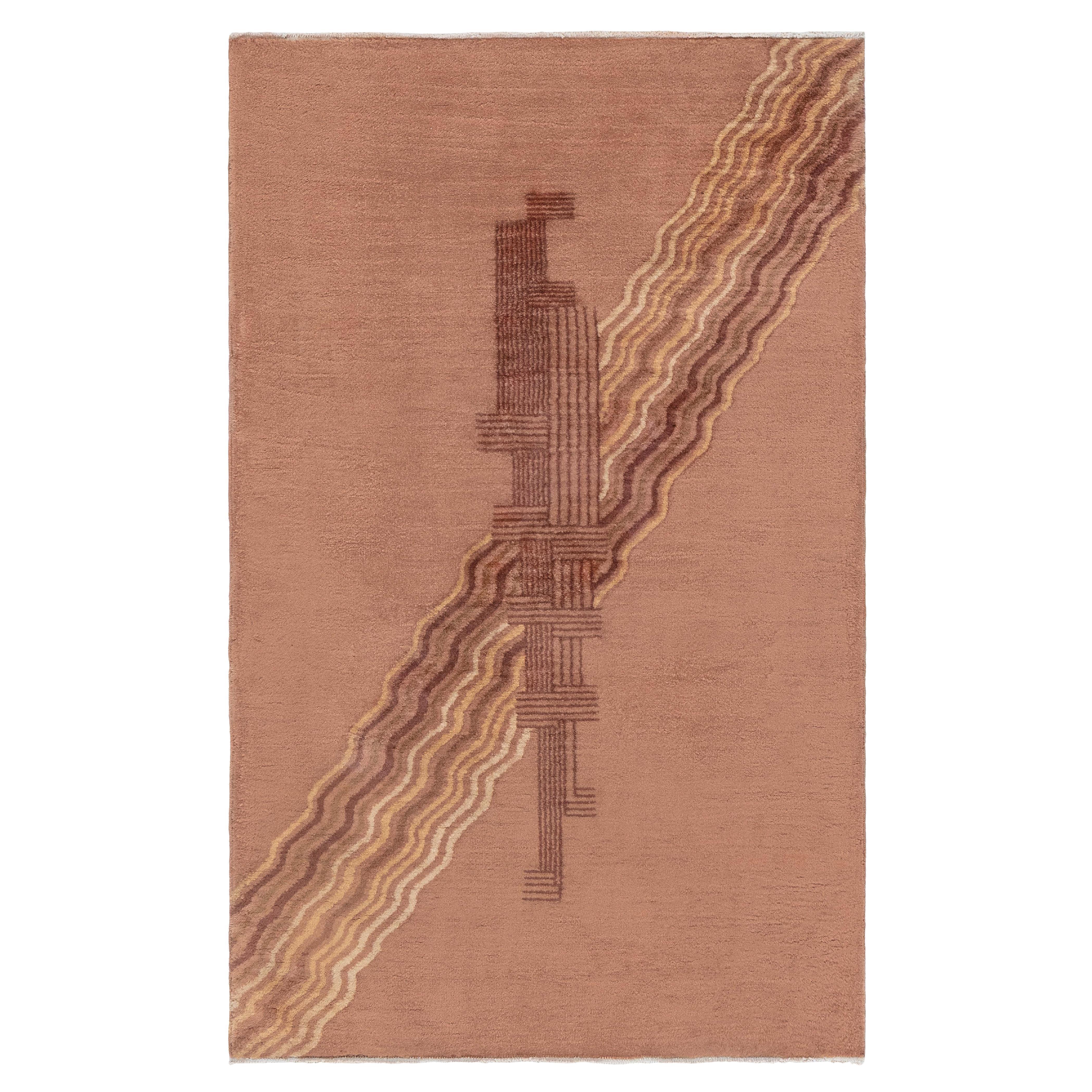 Vintage 1930s Chinese Art Deco Wool Rug Doris Leslie Blau