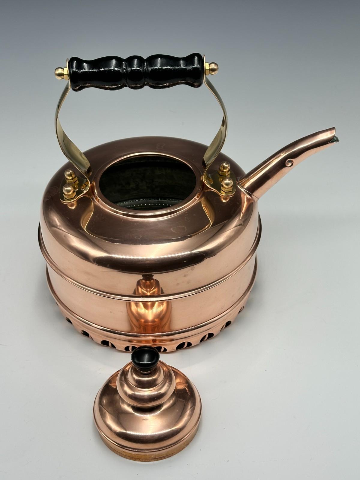 Milieu du XXe siècle Vintage 1930s Copper Simplex Patent Kettle, England en vente