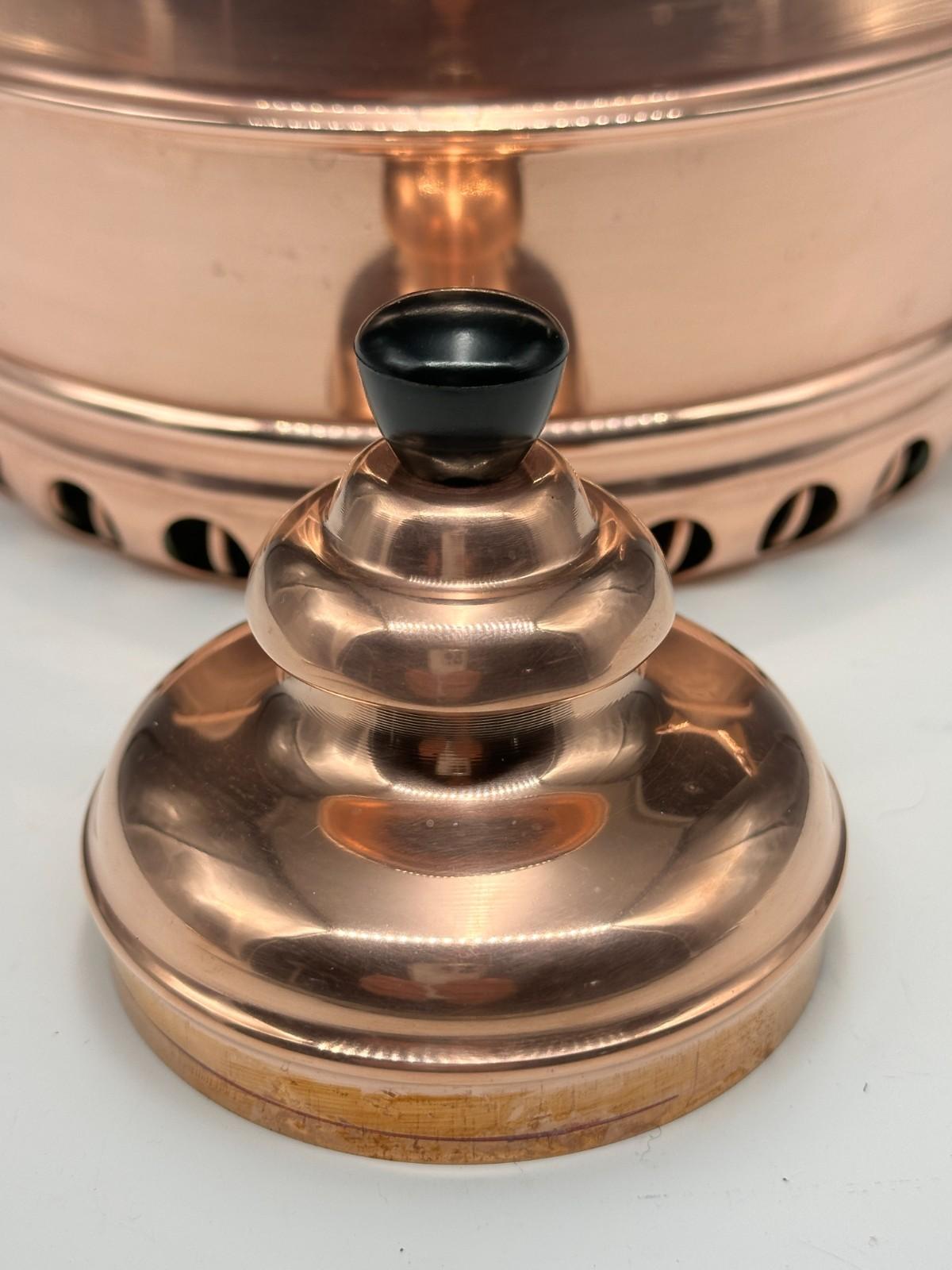 Laiton Vintage 1930s Copper Simplex Patent Kettle, England en vente