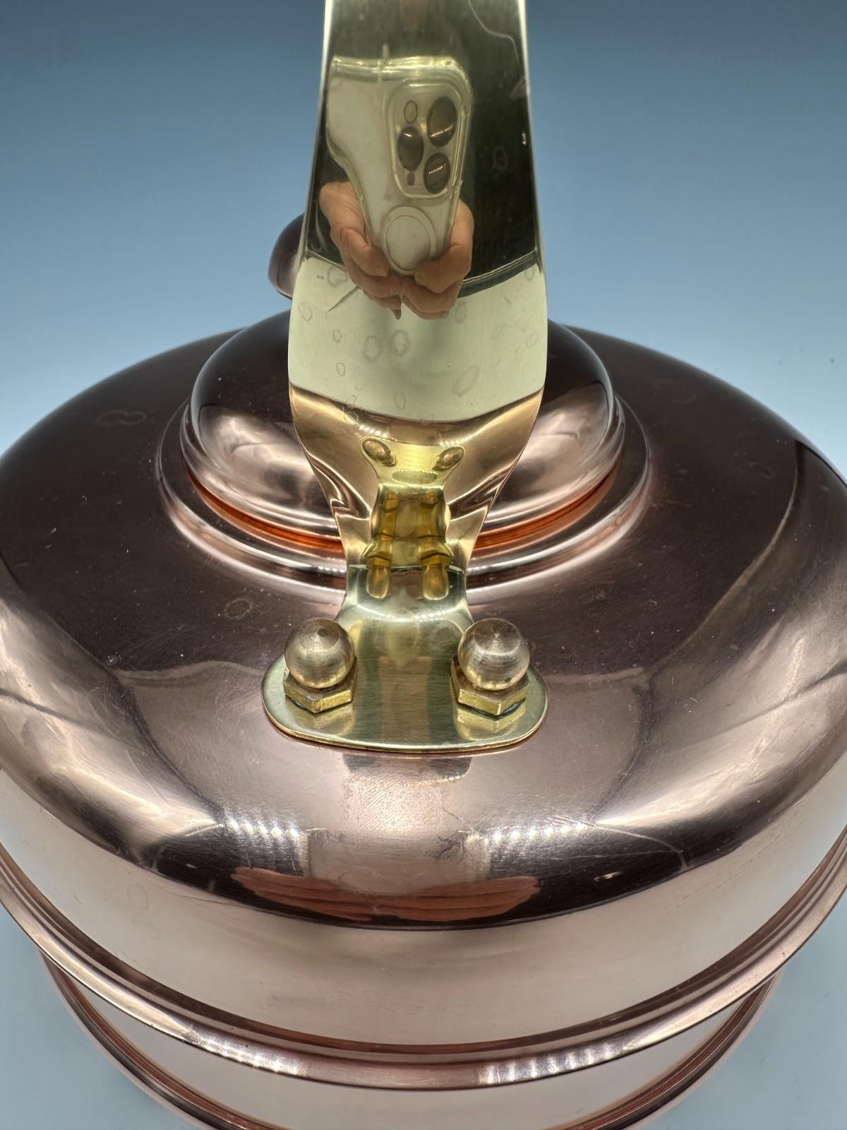 Vintage 1930s Copper Simplex Patent Kettle, England en vente 1