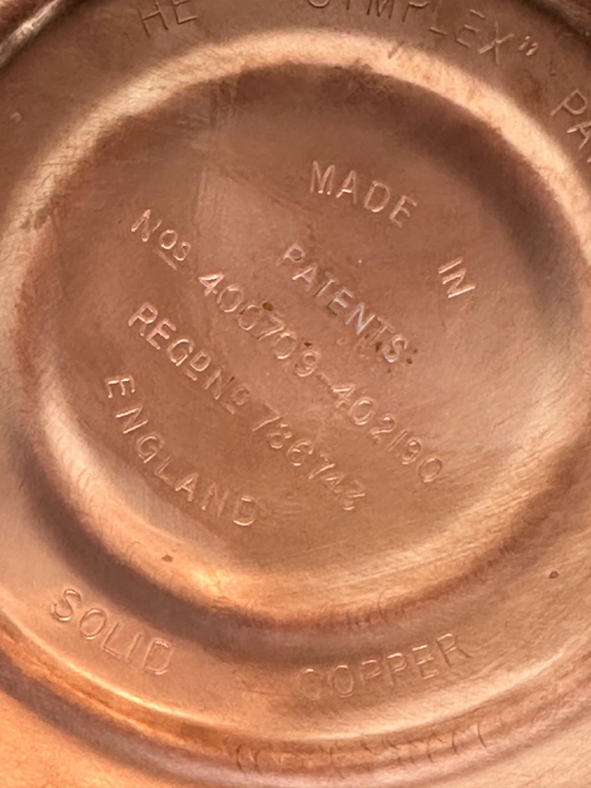 Vintage 1930s Copper Simplex Patent Kettle, England en vente 3