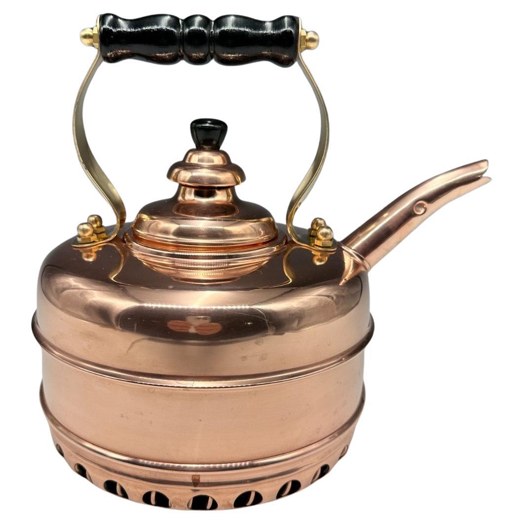 Vintage 1930s Copper Simplex Patent Kettle, England en vente