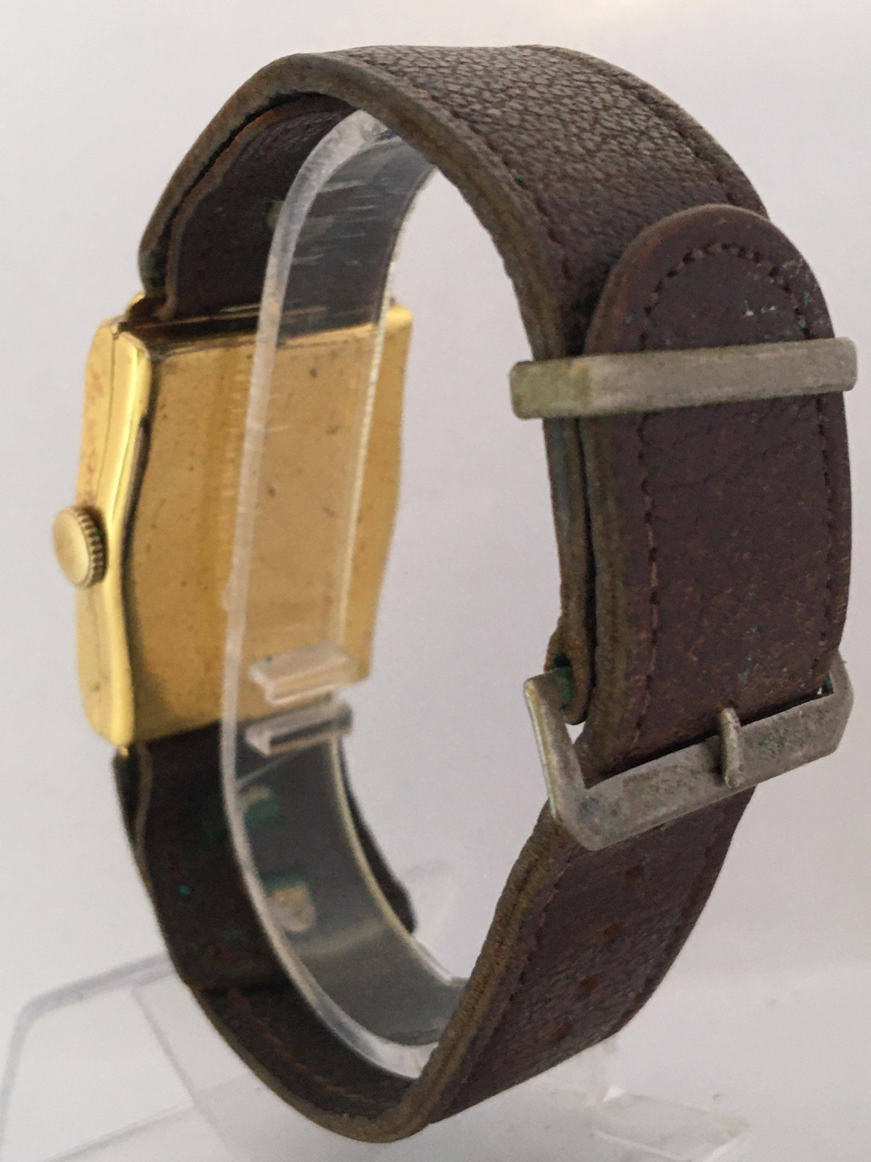 vintage rectangular watch