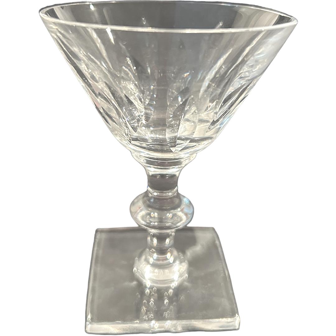 Vintage 1930’s Hawkes Crystal Square Base Cordials ~ (Set of 8) In Good Condition For Sale In Naples, FL