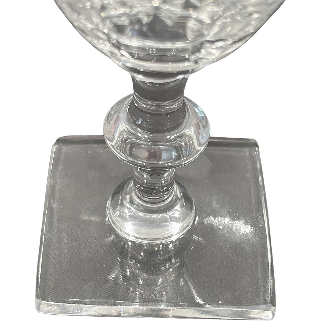 Vintage 1930’s Hawkes Crystal Square Base Cordials ~ (Set of 8) For Sale 2