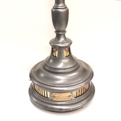 Vintage 1930s Industrial Aluminum GE Sunlamp Floor Lamp