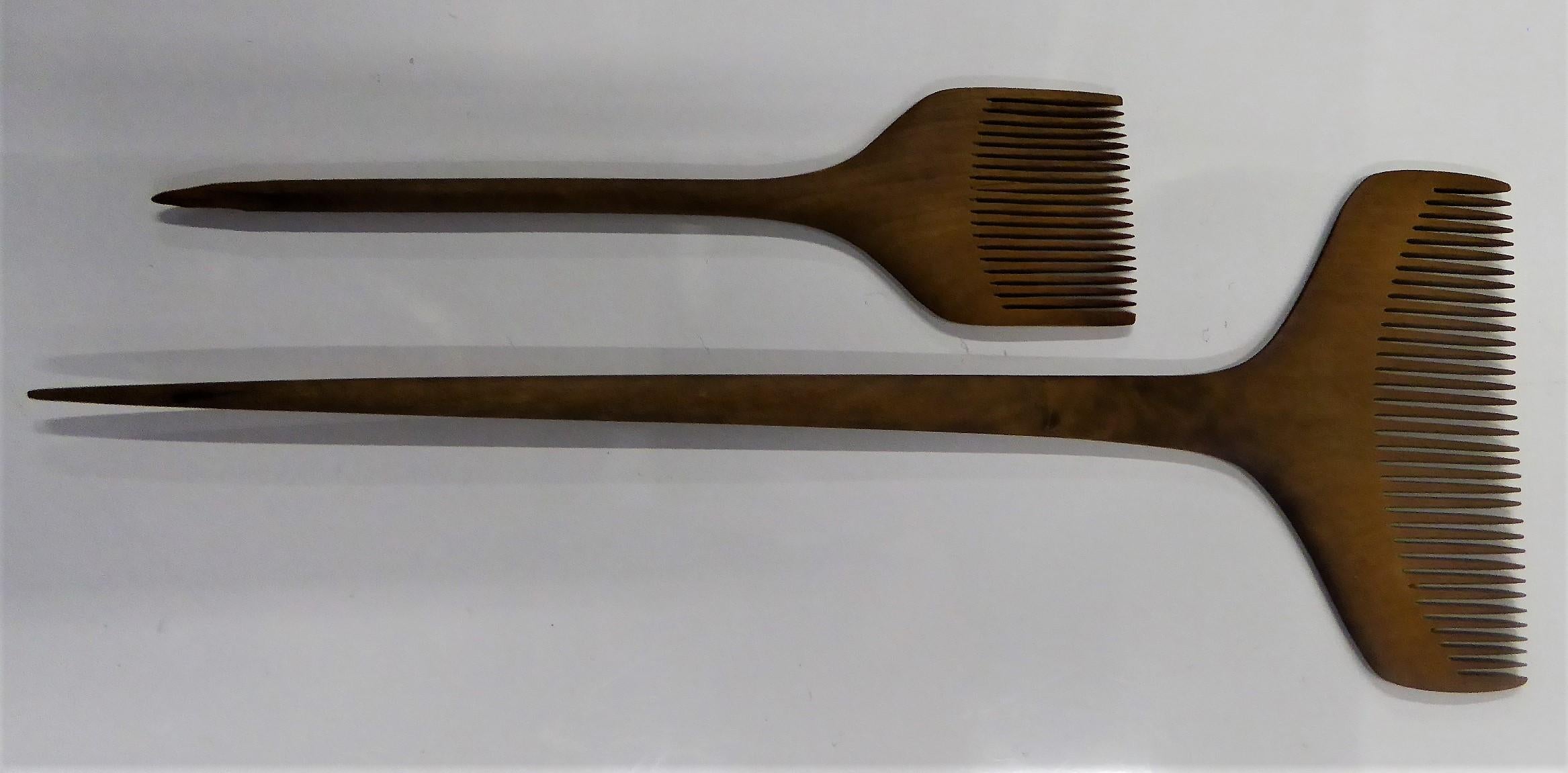 Vintage 1930s Japanese Tsuge Wood Comb Collection at 1stDibs