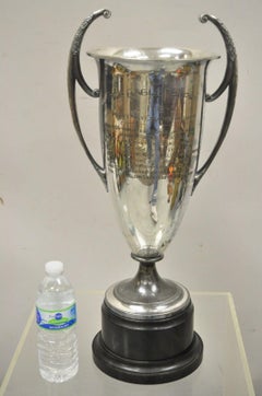 Vintage 1930s Large Silver Plate Urn Trophy Cup Award L.I.B.L Championship