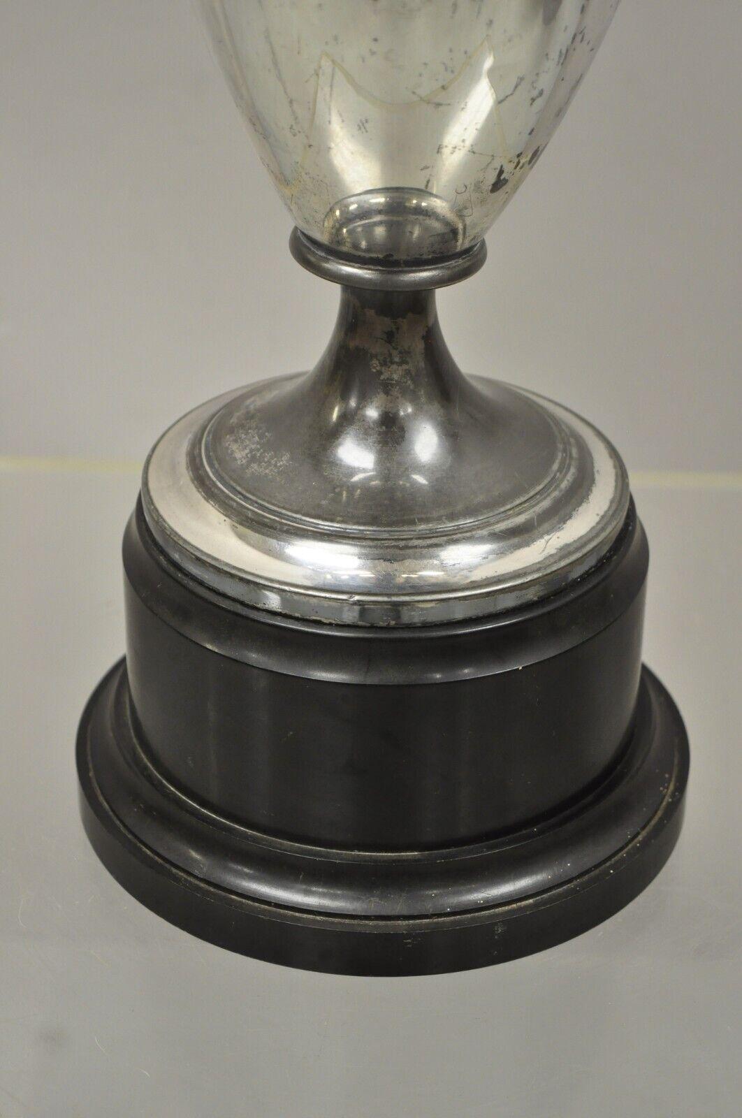Vintage 1930s Large Silver Plate Urn Trophy Cup Award L.I.B.L Championship 1