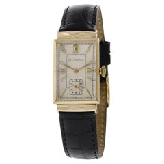 Vintage 1930s LeCoultre 14K Yellow Gold Dress Watch – Manual Wind