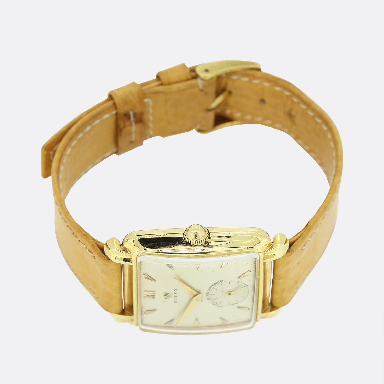 vintage rolex rectangular watch