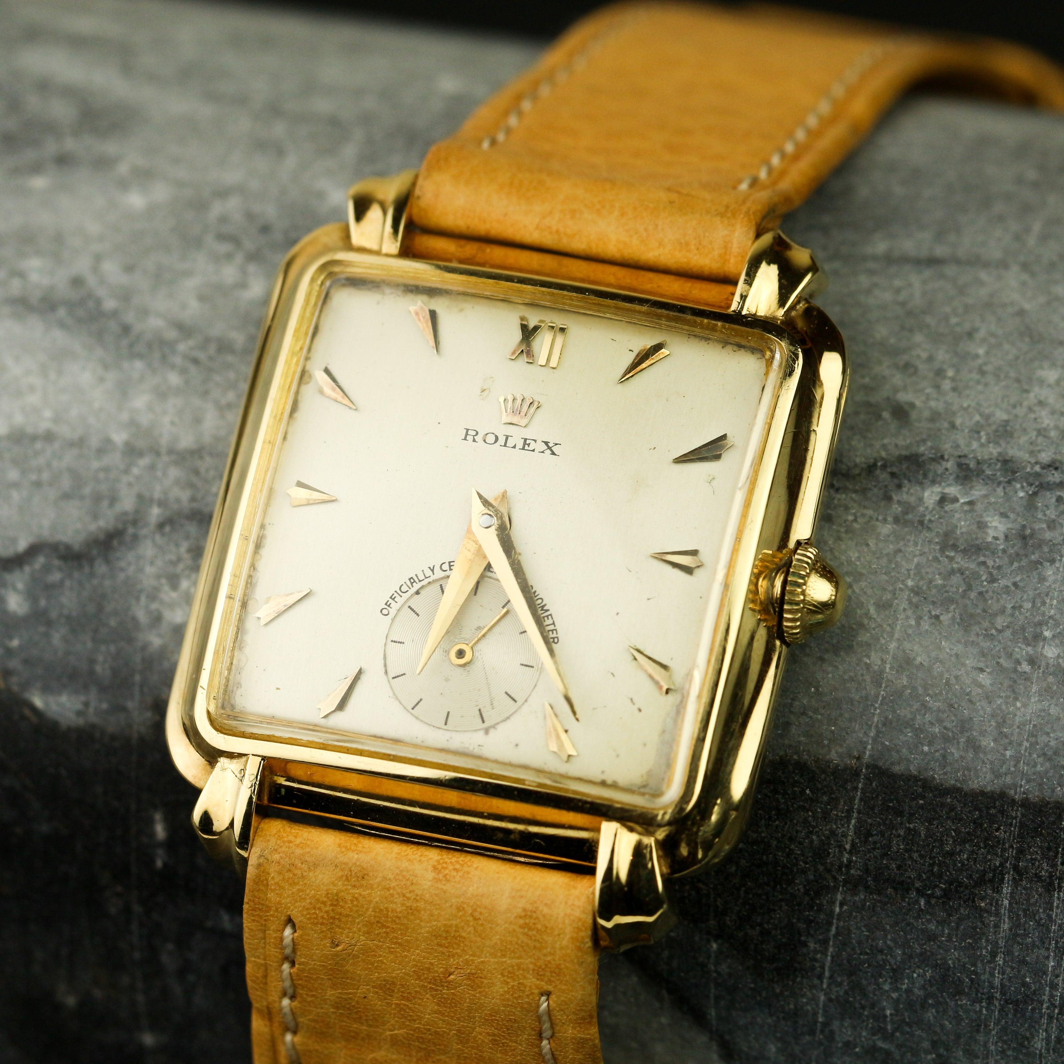 Orologio da polso Rolex manuale vintage degli anni '30 in vendita 3