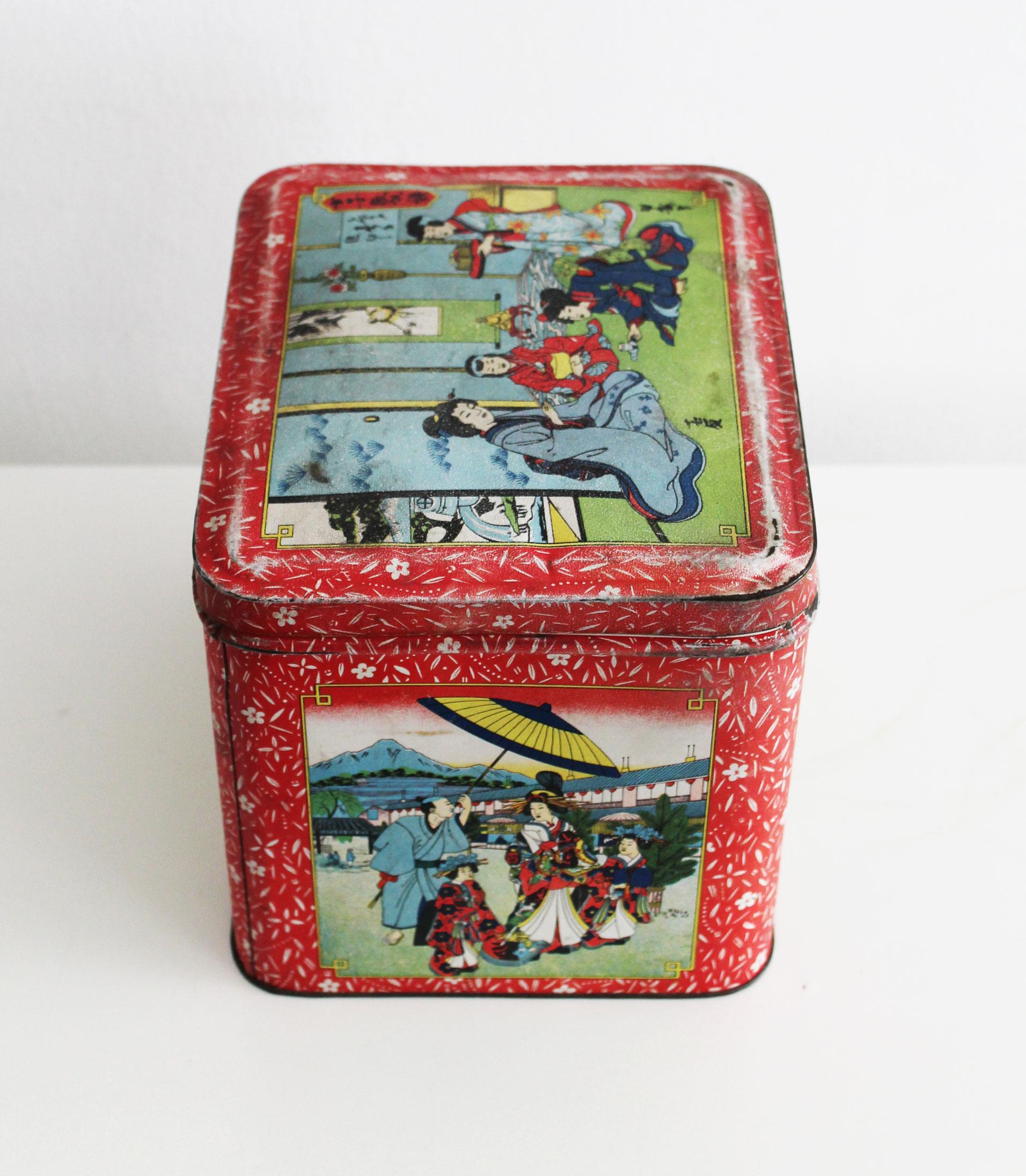 Autre Boîte à café vintage en métal des années 1930 en vente