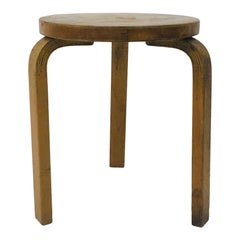 Antique 1930s Model 60 stool by Alvar Aalto for Finmar