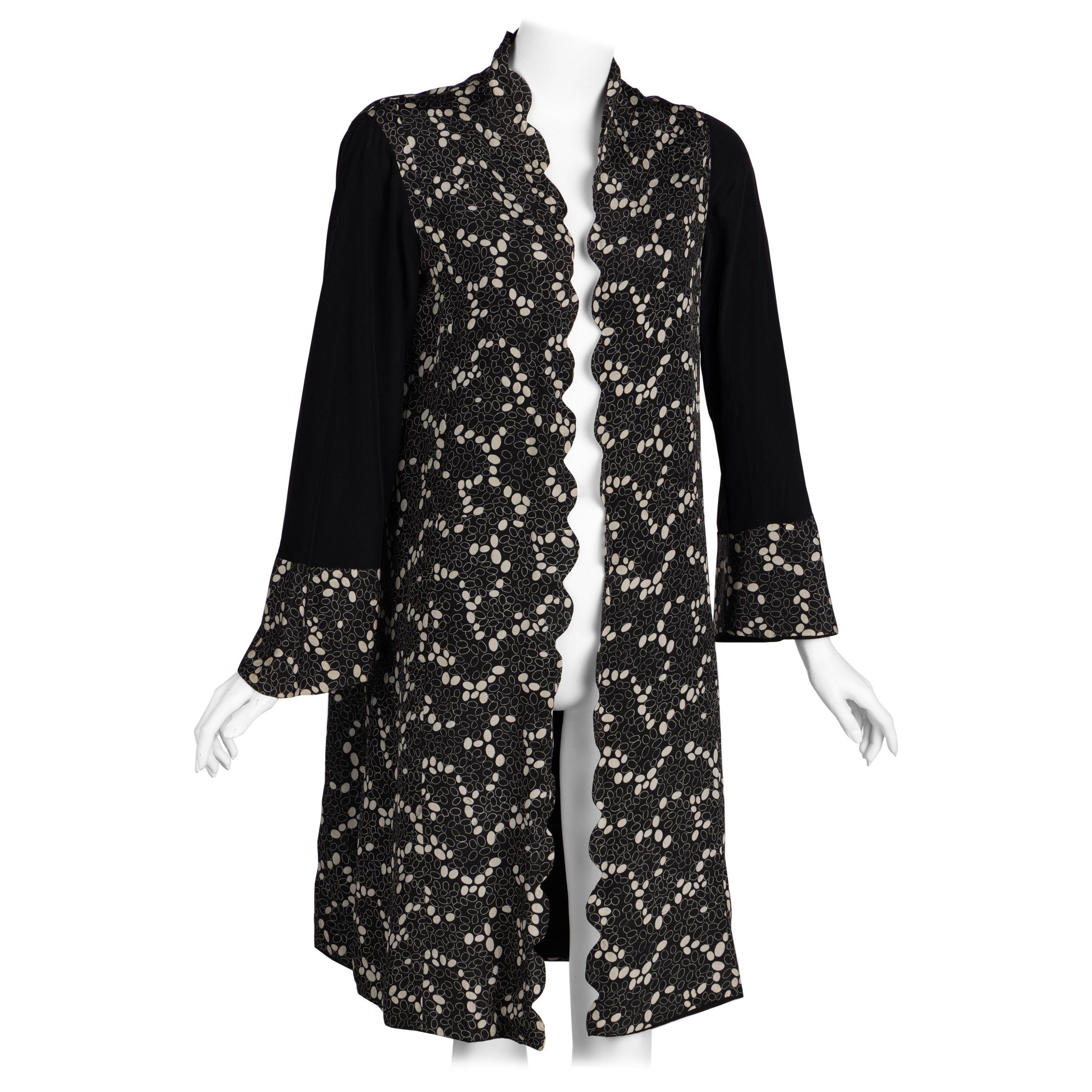 Conjunto de vestido y chaqueta de seda Molyneux vintage de los años 30
