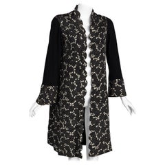 Vintage 1930s Molyneux Seidenkleid und Jacke Ensemble