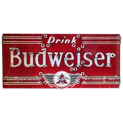 Panneau Neon « Budweiser » vintage des années 1930