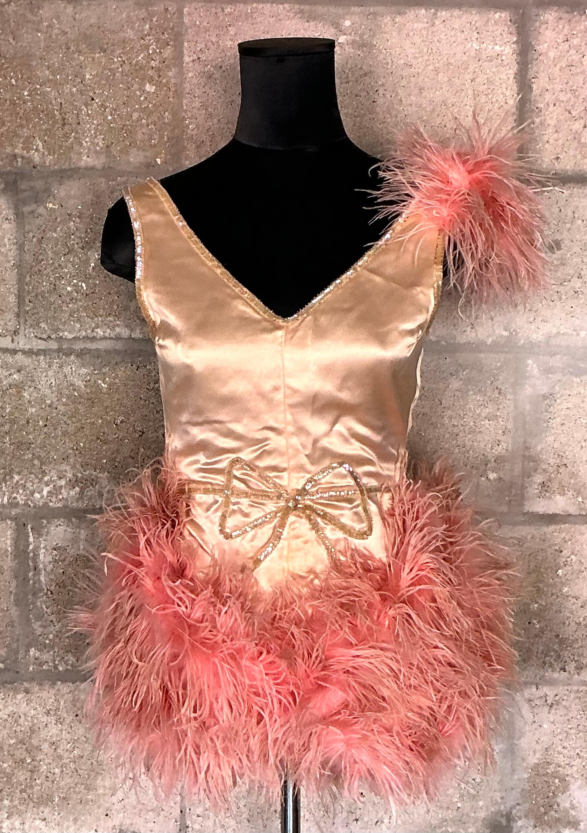 Women's or Men's Vintage 1930s Original Maribou Satin Costume For Sale