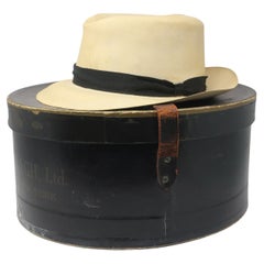 Vintage 1930s Panama Hat by John Cavanagh, Ltd. in Original Box