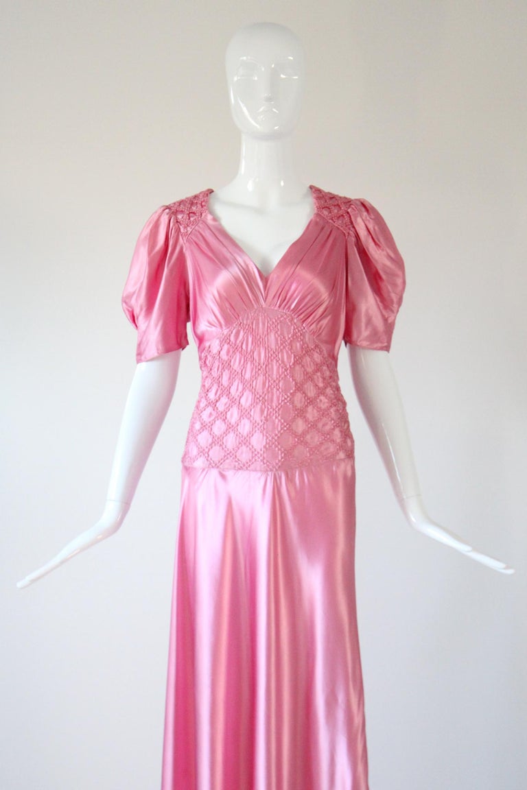 Old Hollywood Formal 1930s Evening Dress 1931-1932 Evening Dress By  Marie-Louise Bruyre
