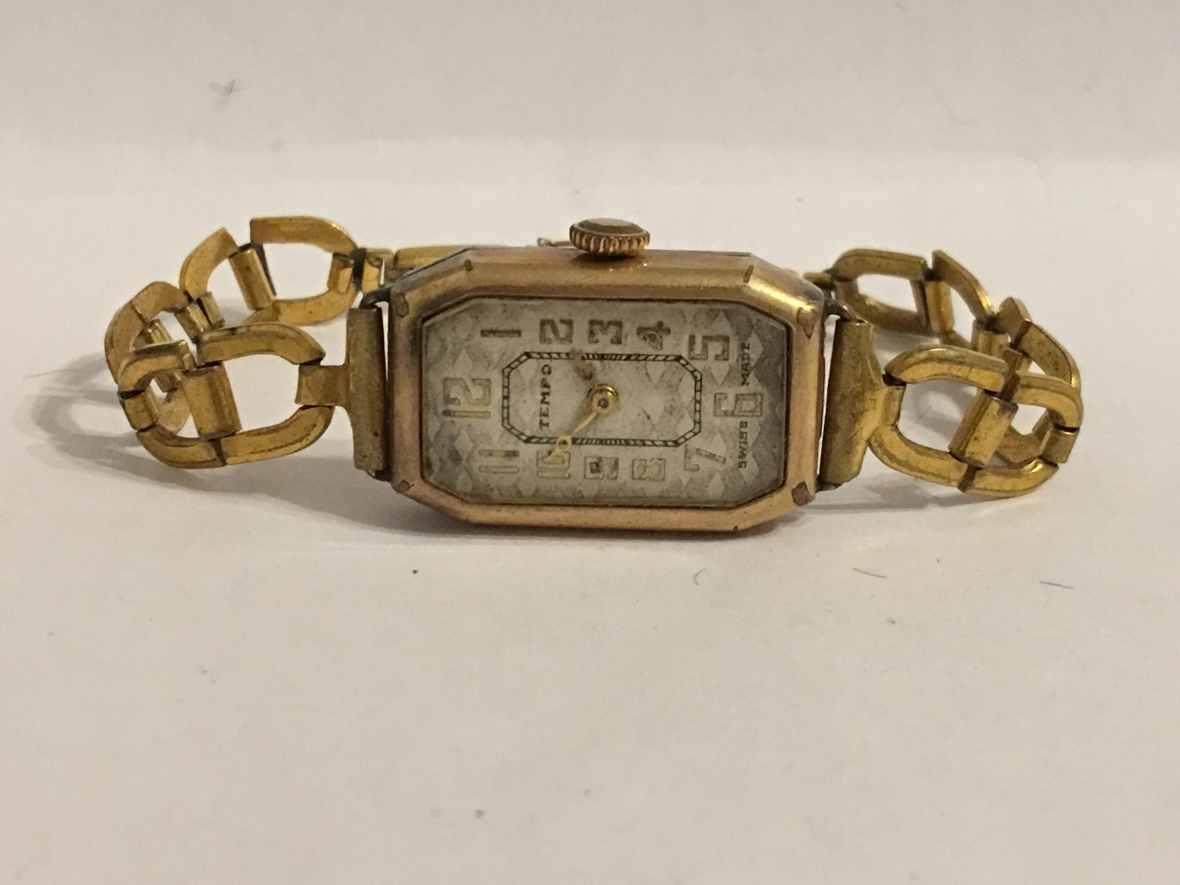 Vintage 1930s Rolled Gold Ladies Manual Wristwatch 7