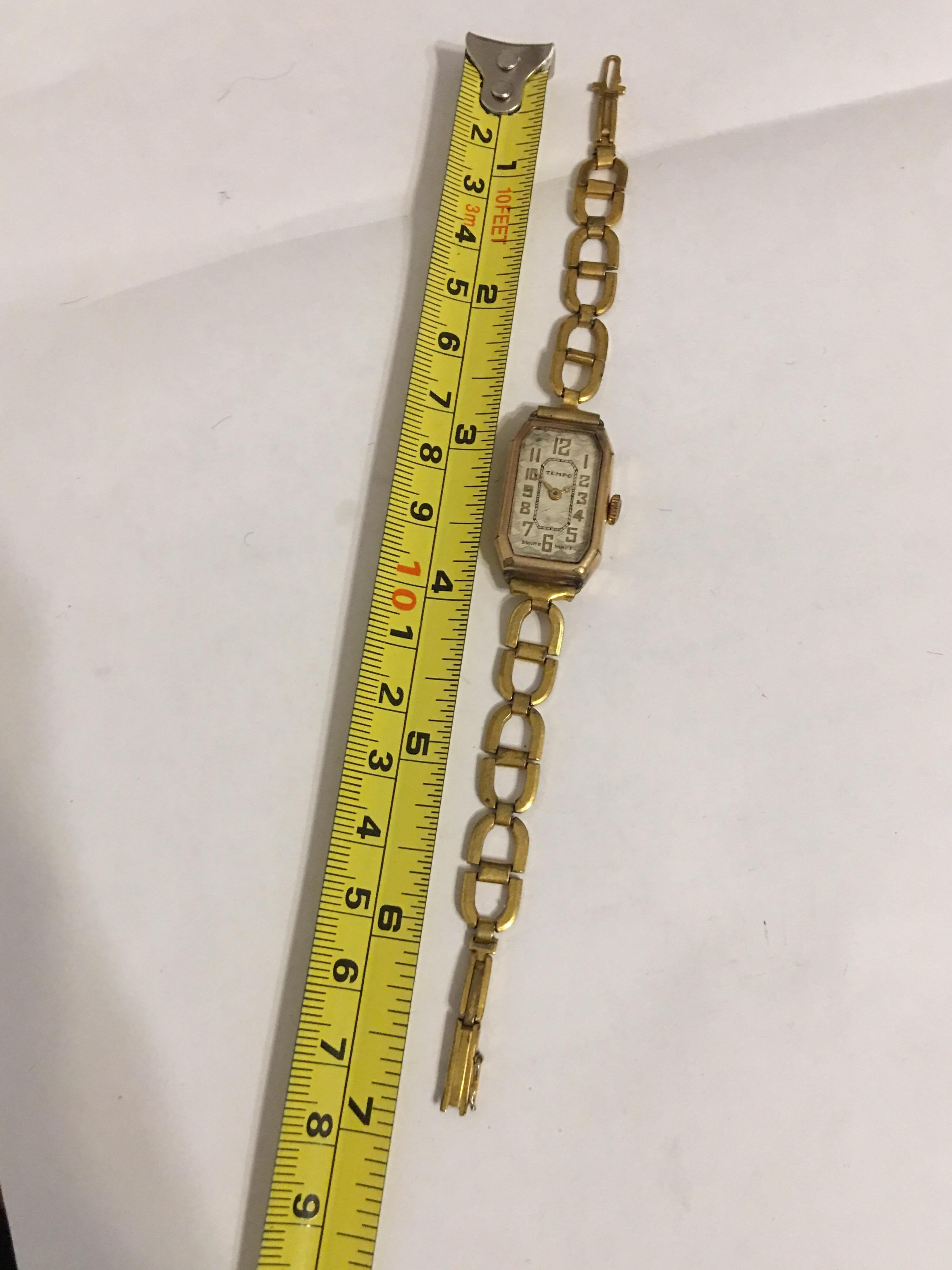 Vintage 1930s Rolled Gold Ladies Manual Wristwatch 4