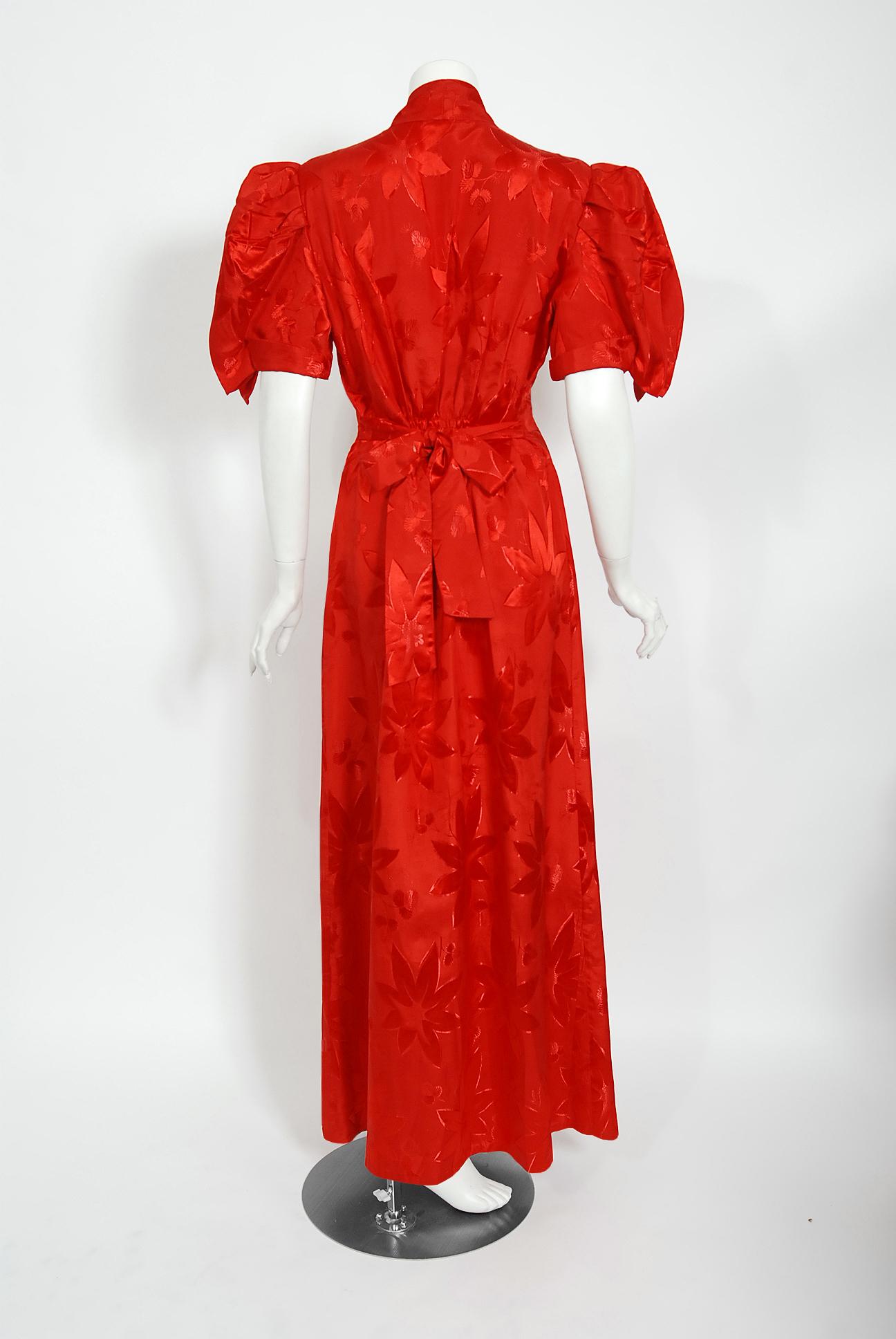 ruby red dress vintage