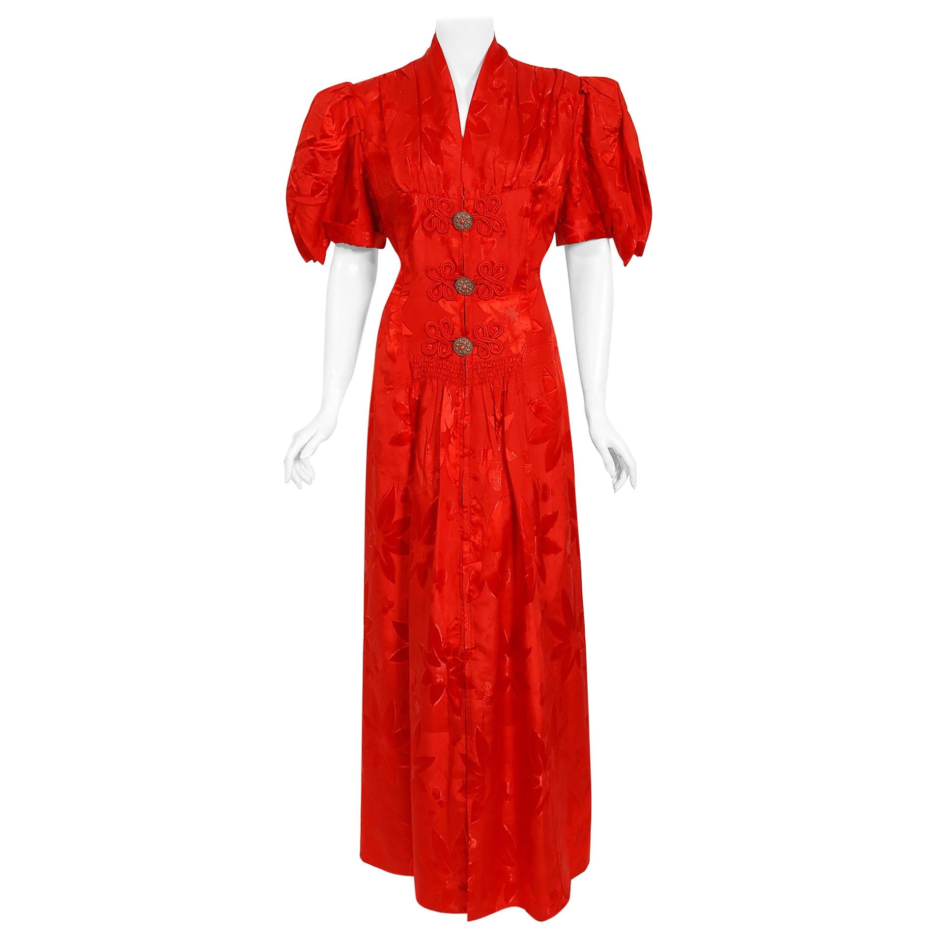 ruby red dress vintage