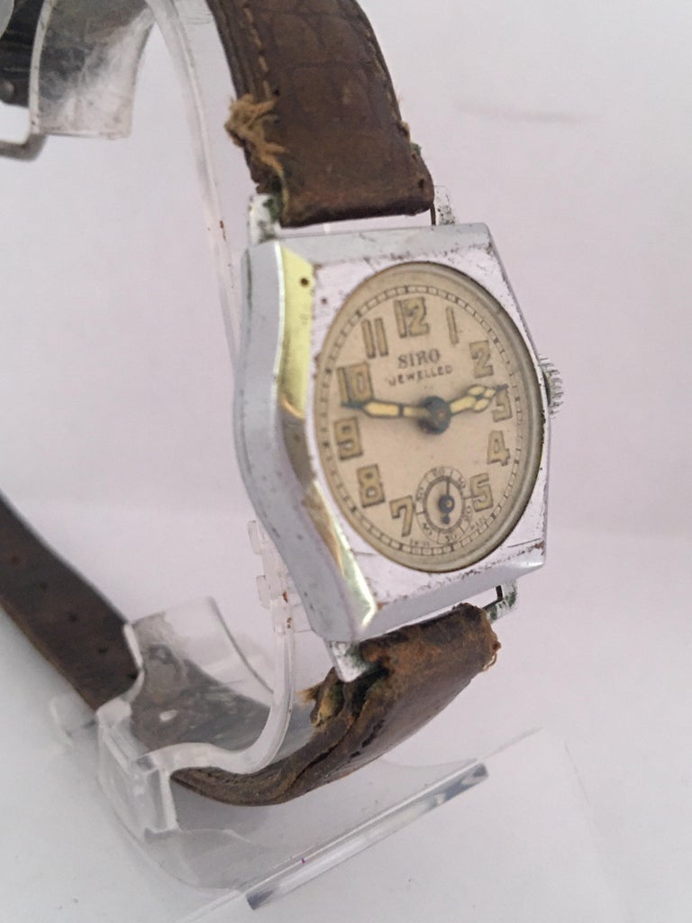 Vintage 1930s Silver Plated Ladies Swiss Mechanical Watch at 1stDibs