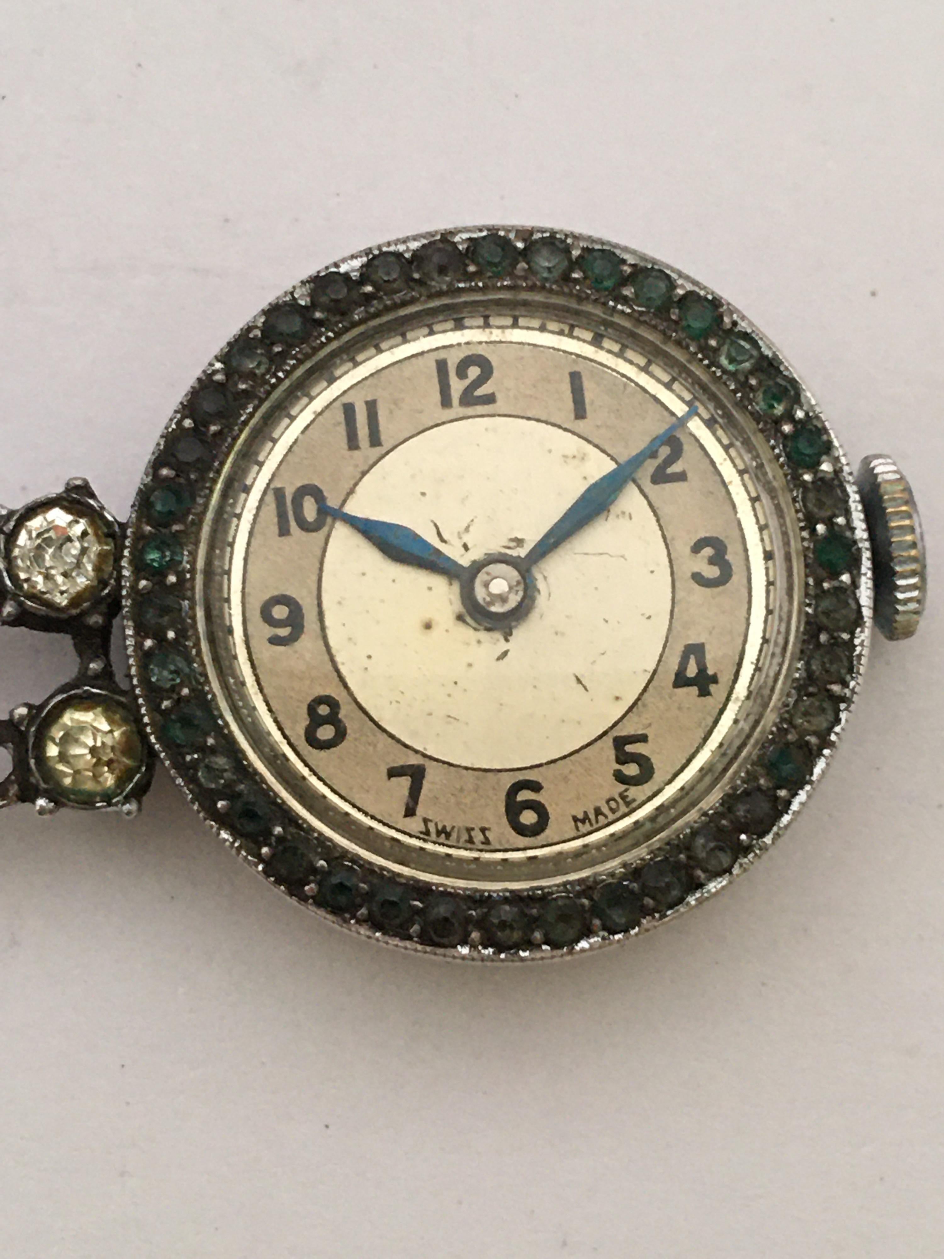 Vintage 1930s Silver Plated Mechanical Nurse’s Watch 2