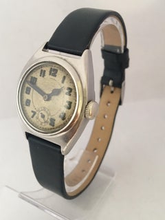 Vintage 1930s Stainless Steel Mechanical Watch