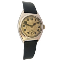 Vintage 1930s Stainless Steel Mechanical Watch