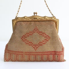 Vintage 1930's Whiting & Davis Mesh handbag original 1930's mesh evening bag