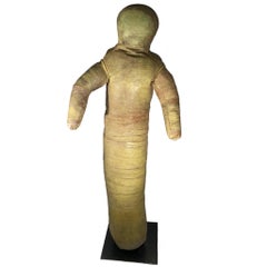 Used 1930s Wrestling Dummy on Iron Stand