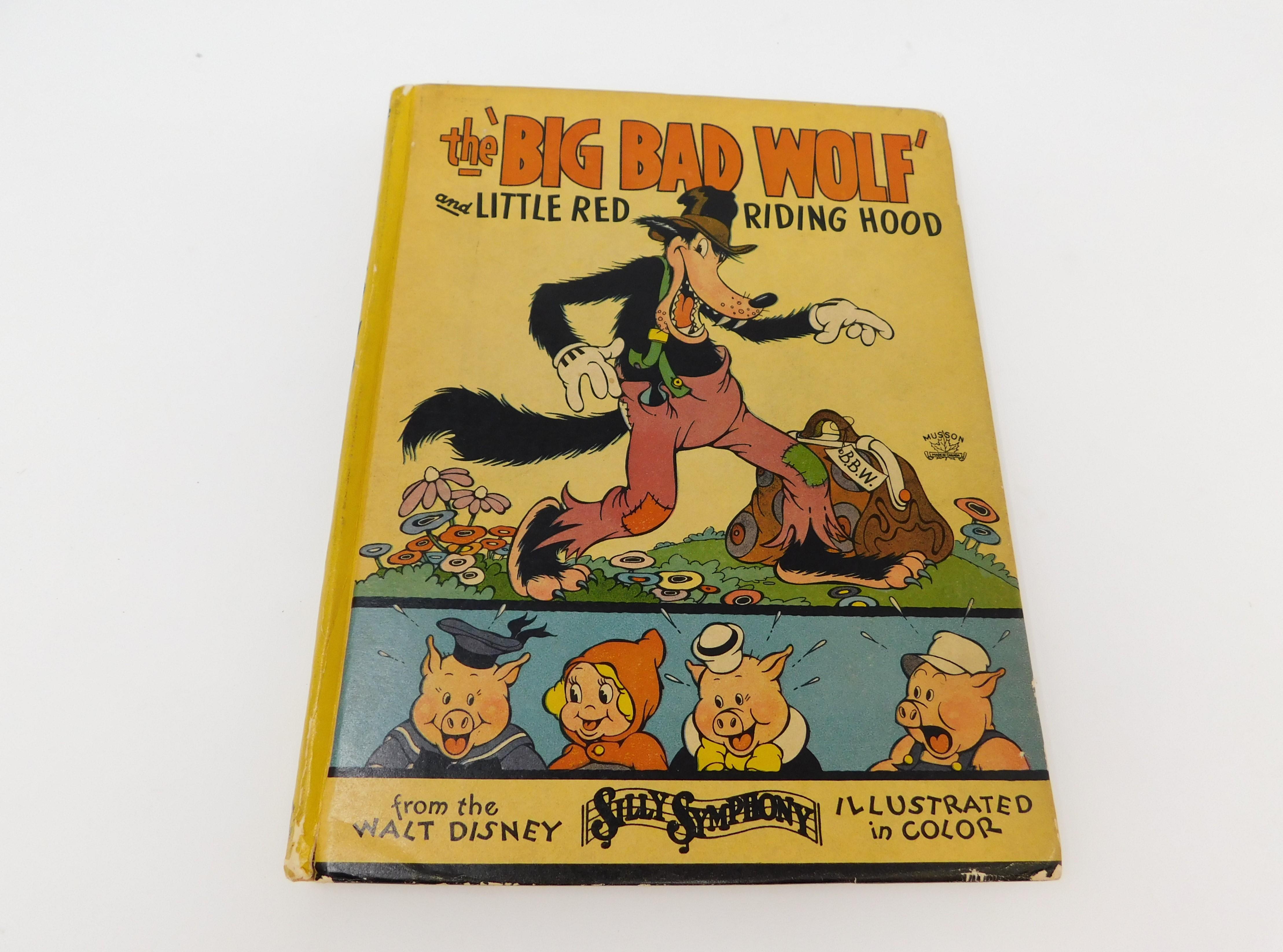Vintage 1934 Walt Disney S The Big Bad Wolf And Little Red Riding