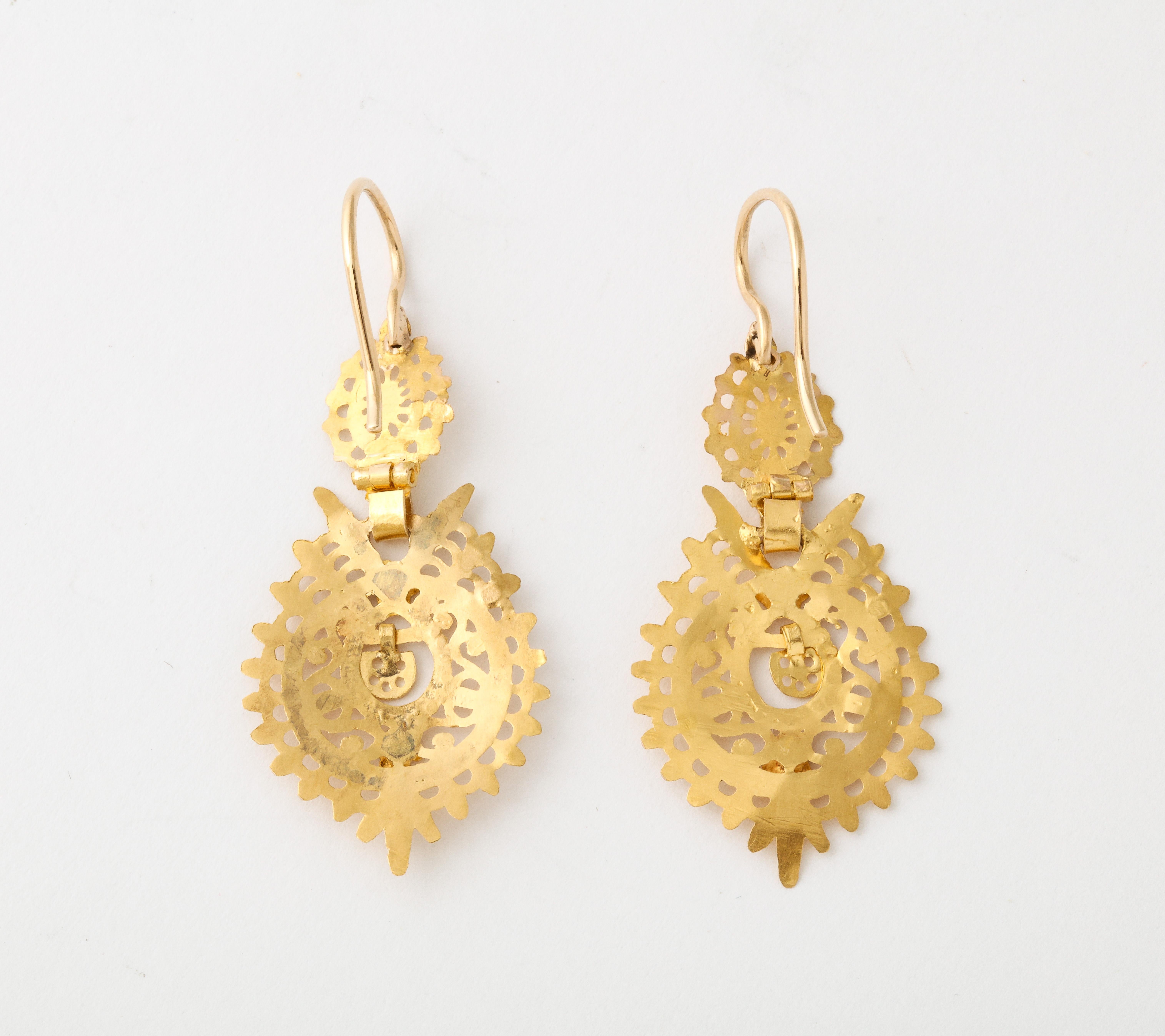 portuguese gold earrings