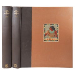 Vintage 1938 Mastaba of Mereruka Saqqara Egypt Tombs Books, Set of 2