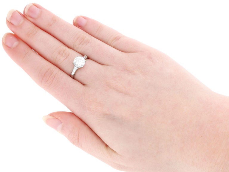 Bague Or 18 Carats Avec Diamant 0,05 Ct - Poids 1,81 G, Taille 55, Occasion, Style Solitaire