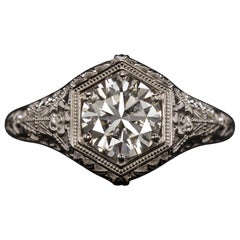 Vintage 1940 Diamond Solitaire Ring 
