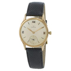 Vintage 1940 Omega 14KT Gold Sub-Seconds Dress Watch