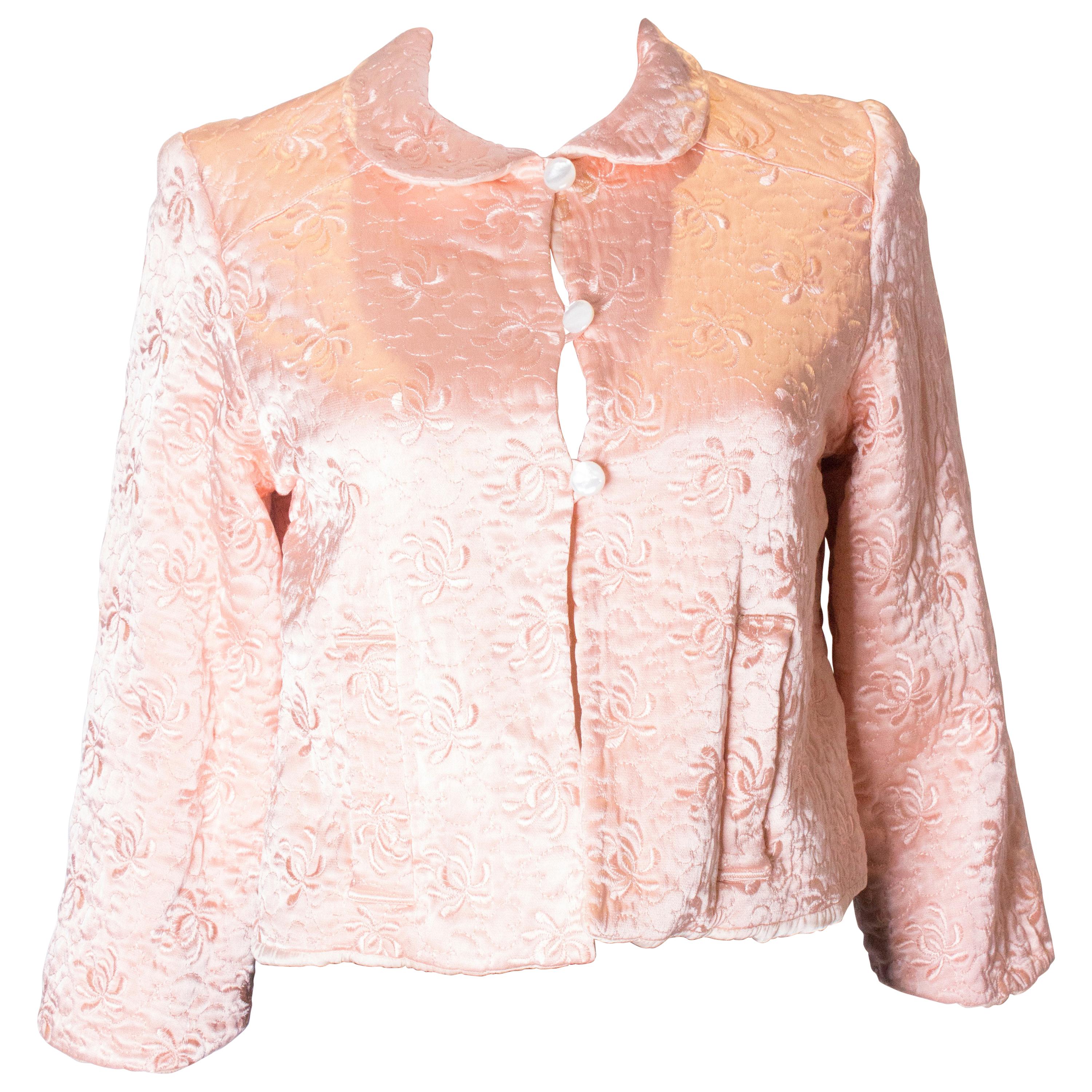 Vintage 1940 s Embroidered Bed Jacket at 1stDibs vintage bed jacket