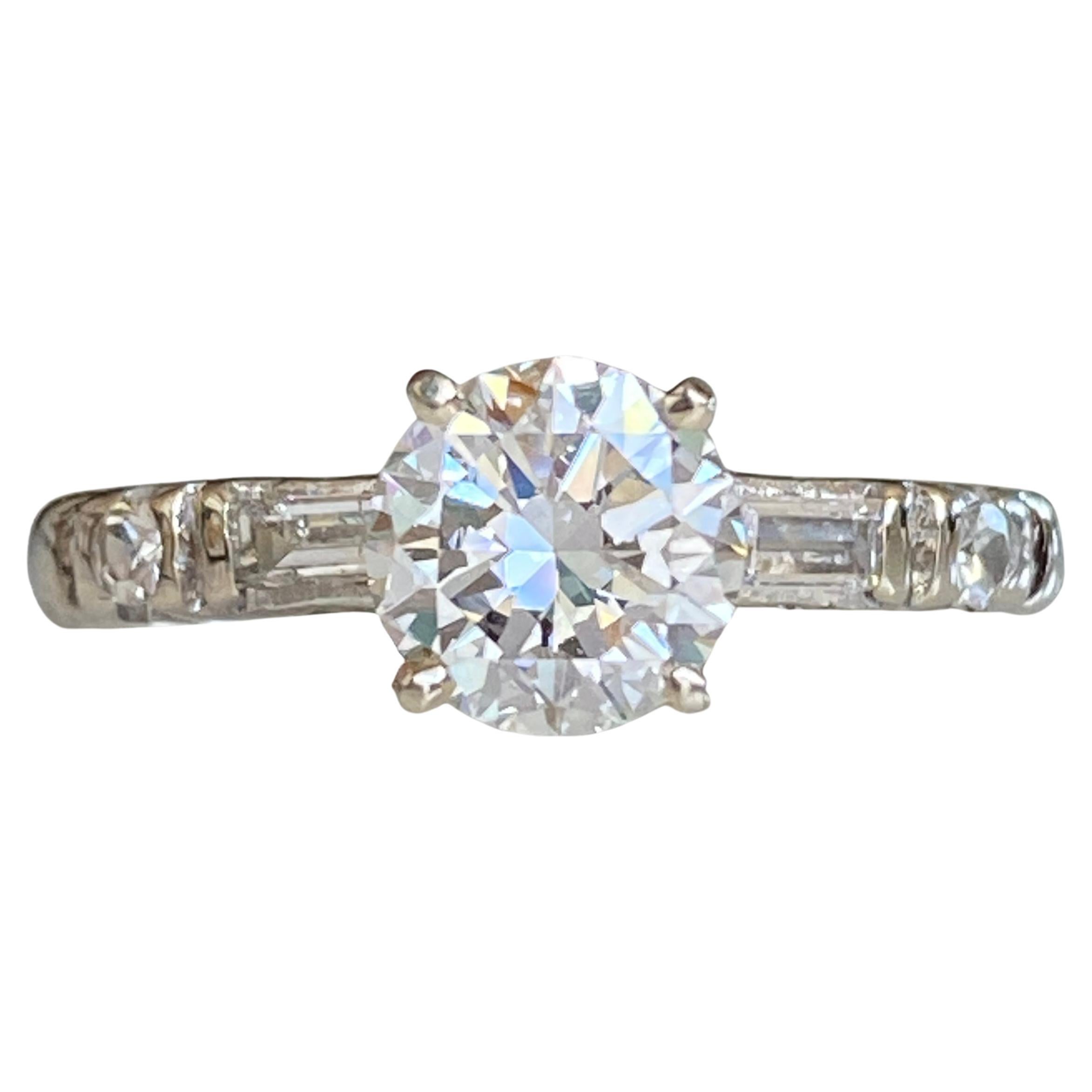 Vintage 1940’s 1.2ct Diamond 18k Engagement Ring