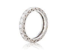 Vintage 1940s 1.50 Carat Diamond Eternity Band