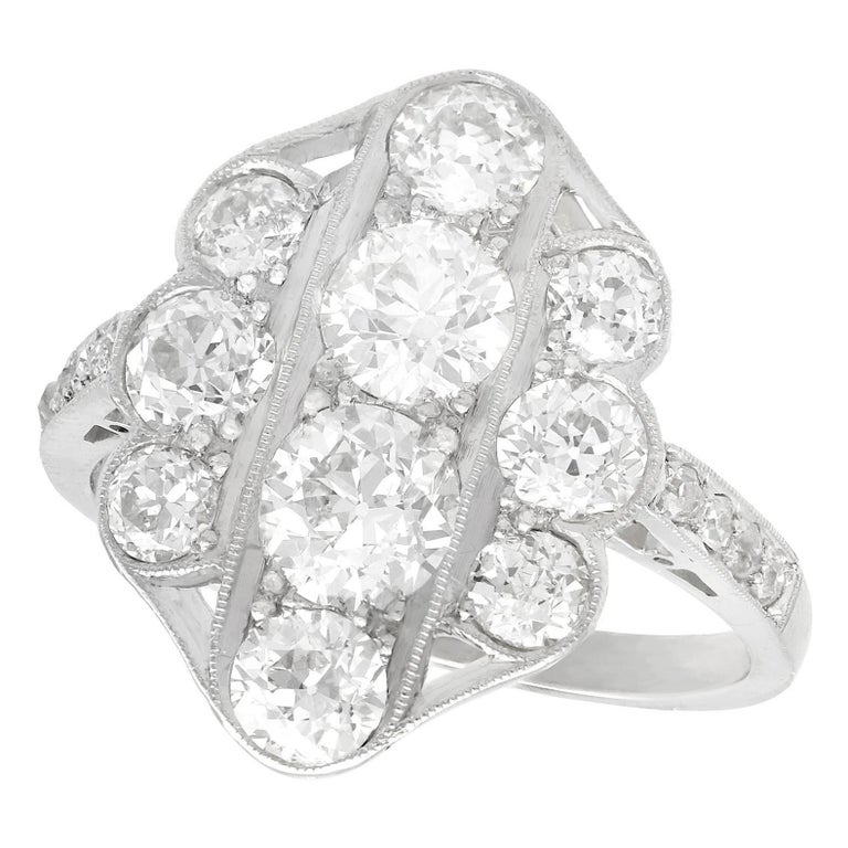 Art Deco Vintage & Antique 2.85ct round cut diamond engagement 14k gold ring set Art Deco Vintage & Antique 2.85ct round cut diamond engagement 14k gold ring set