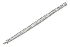 Bracelet ligne vintage des années 1940 avec diamants taille baguette de 40,00 carats