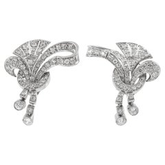 Platinum Dangle Earrings