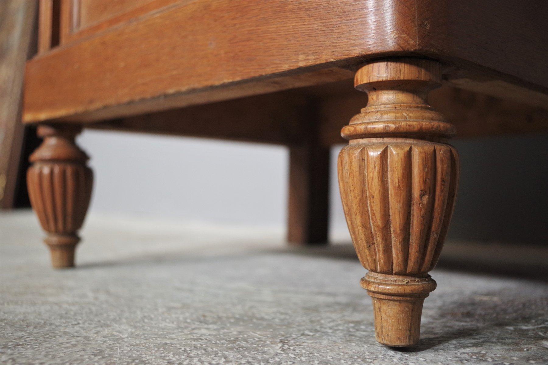 Ottone Vintage 1940s-50s Cherry & Beech Wood Nightstand with Marble Top – Italian Mid-C in vendita