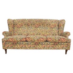 Ensemble canapé et fauteuils en tissu damassé des années 1940-50 - Timeless Elegance