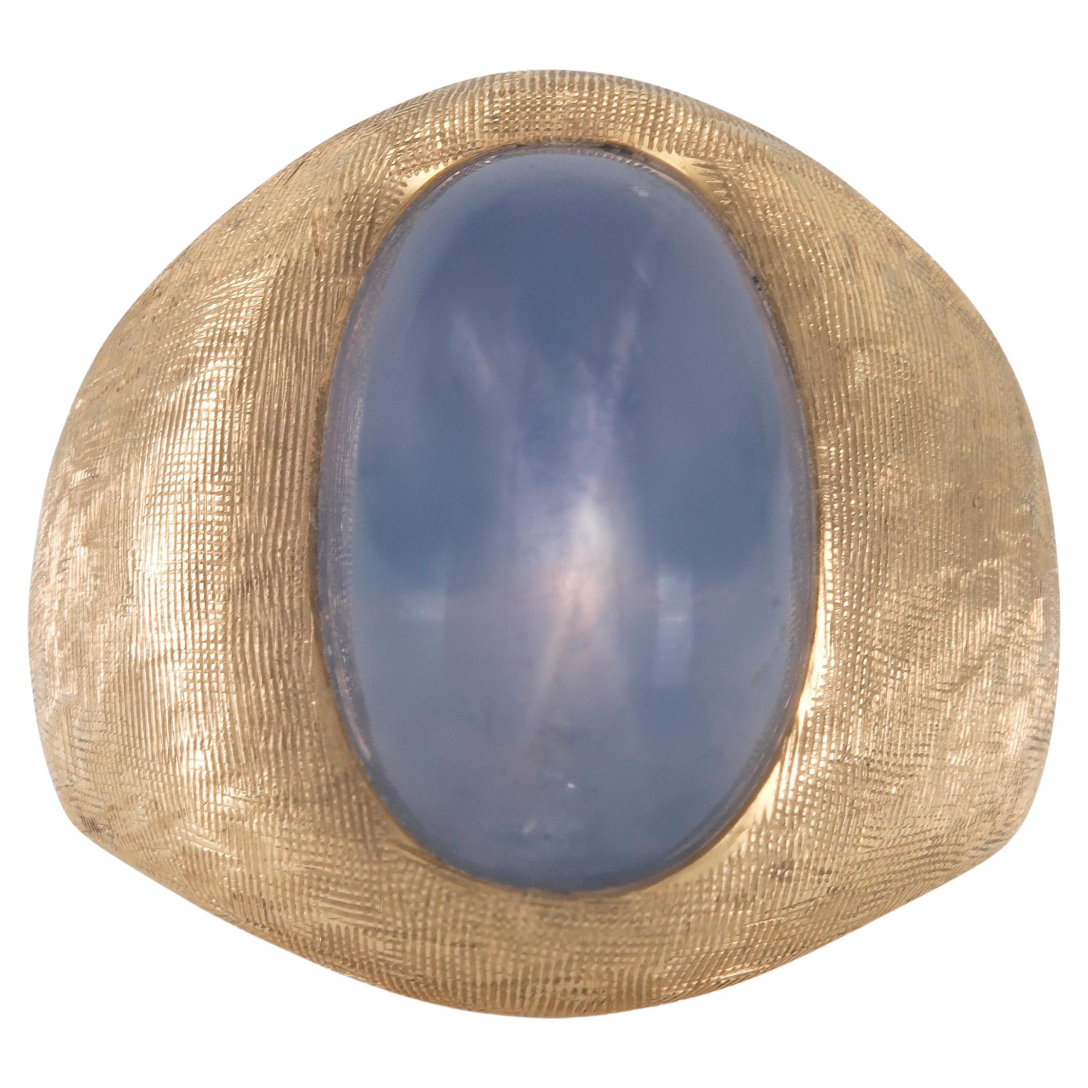 Vintage 1940er Jahre 6,00 Karat Sternsaphir-Ring