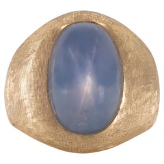 Vintage 1940s 6.00 Carat Star Sapphire Ring